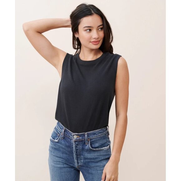 Jenni Kayne Easy Tank Womens Size L Minimalist Knit Pullover Clean Girl Shirt - Picture 4 of 11